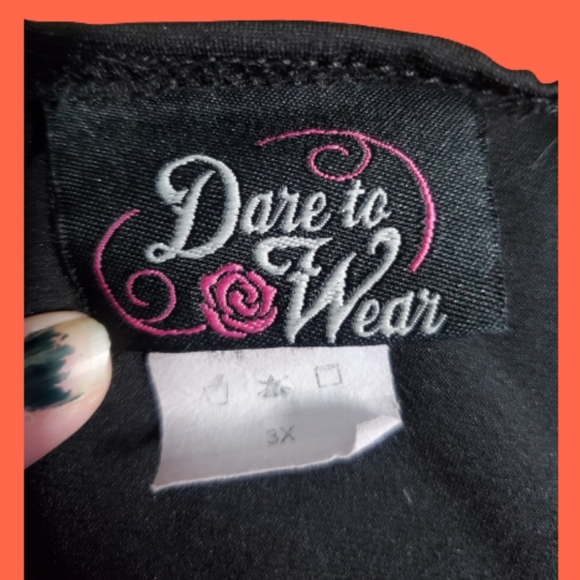 Lacey Front Corset Dare to Wear Mesh Sleeve Bewitched Top - Picture 4 of 5